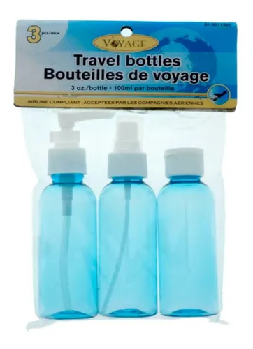 Kit De Botellas De Viaje Shampoo Acondicionador Cremas