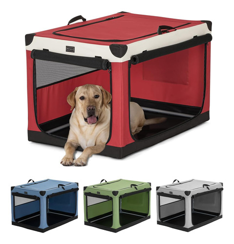 Petsfit Jaula Para Perros Cubierta De Tela Diseño 3 Puertas