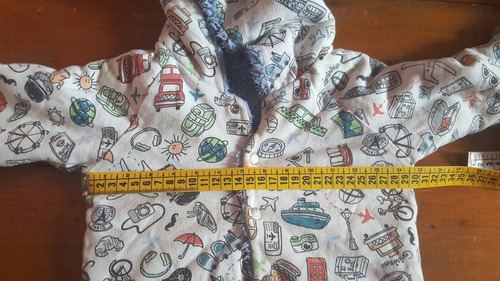 Campera Bebe Grisino Reversible Talle 12 A 18 Impecable (Usado)