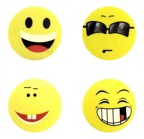 Imagen 2 de 7 de Goma De Borrar Diseño Emojis Pack X 36