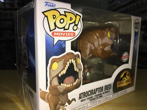 Funko Pop Jurassic World Dominion Atrociraptor Red Exclusivo