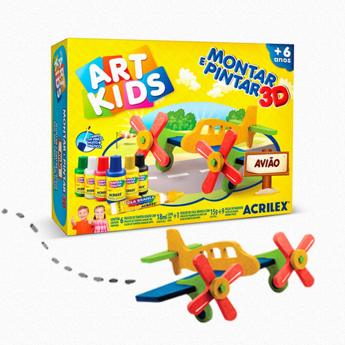 Armar Y Pintar 3d Acrilex Avion