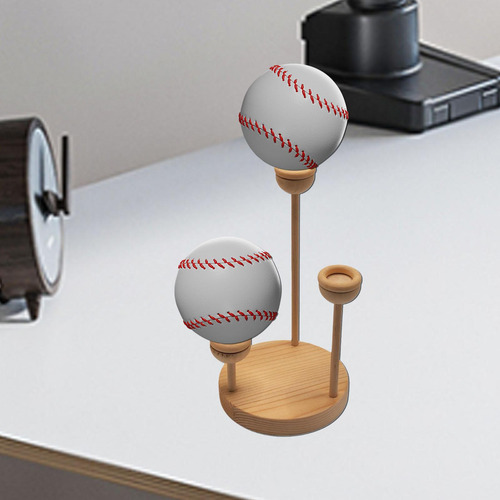 Soporte De Exhibición De Béisbol Con 3 Asientos Para Bola