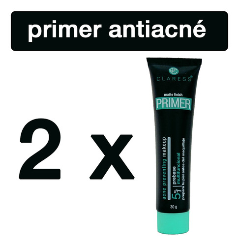 Matte Finish Primer Antiacné (promo 2 Unidades) Claress 30 G