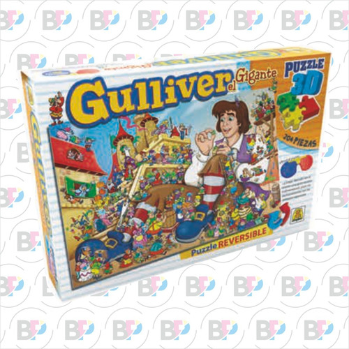 Imagen 1 de 1 de Puzzle 3d De 204 Piezas Gulliver El Gigante - Implas