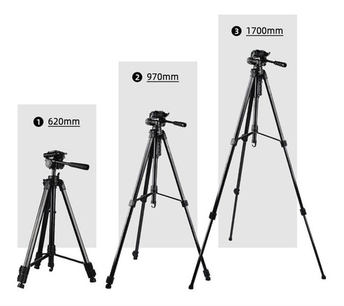 Tripé Universal Fotográfico Profissional 1,80 Mt+suporte
