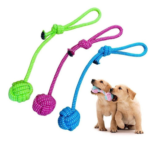 Brinquedo Corda Mordedor Pet Osso Para Cães Dental Bone Top