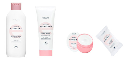 Set Aclarante/vitamina E Y B3, 4 Piezas Facial + Corporal 