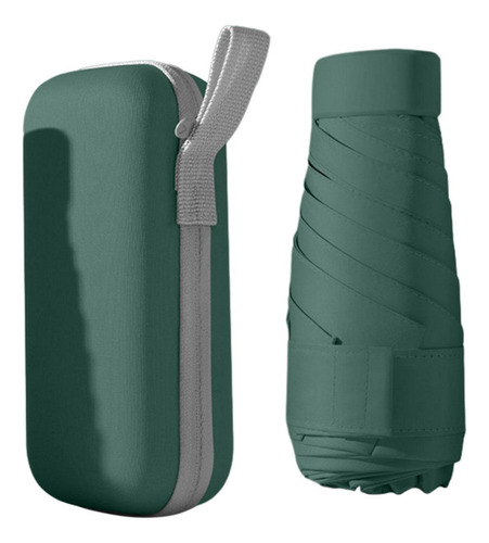 3 Mini Umbrella For Purse Travel Umbrella Portable Green