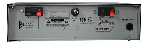 Amplificador De Publidifusion Con Reproductor (usb/sd Card)