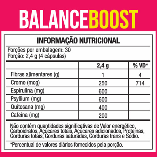 Balance Boost Fórmula Fit Avançada 600 Mg - Nutrione Sabor Sem Sabor
