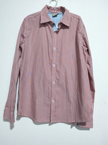 Camisa Mangas Largas Zara Boys Rayada Impecable