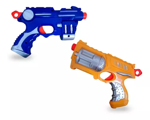 Kit Com Duas Armas Brinquedo Crianças Lança Dardos Infantil