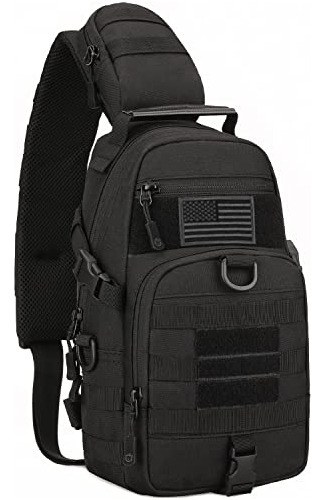 Sunformorning Tactical Sling Bag Military Chest Backpack Edc