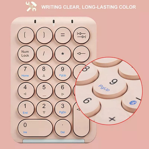 Teclado Numérico Inalámbrico Teclado Numérico Teclas Redonda