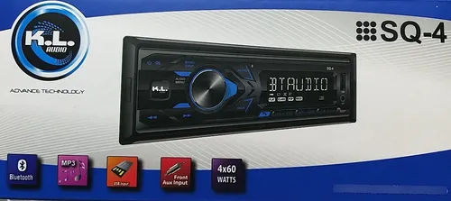 Radio Kl Sq-4 1din Bluetooth Am/fm Usb Mp3