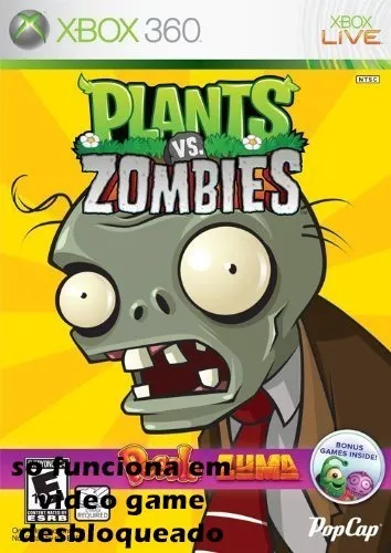 Xbox 360 jogo plants vs zombies