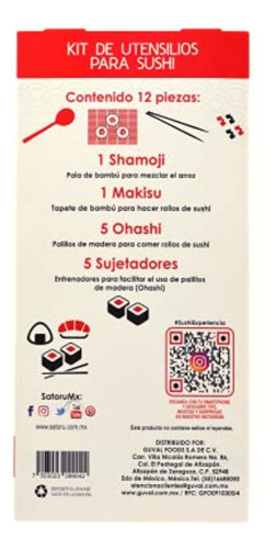Satoru Sushi Maker Kit, Kit De Utensilios Para Preparar