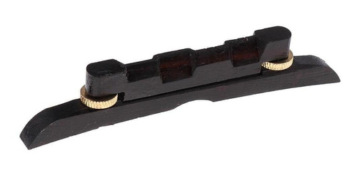 Mandolin Bridge Ebony Compensado De Ajustable En Oro