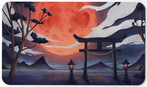 Paramint Blood Moon Torii Gate (stitched) - Mtg Playmat - Co