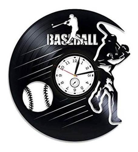 Reloj De Béisbol De Vinilo Para Hombre Diseño De Béisbol