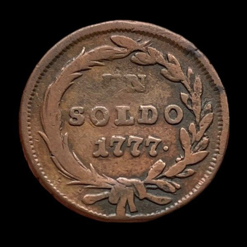 Moneda Estados Italianos, Milan 1 Soldo De 1777 S