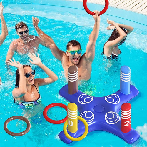 Canasta Inflable Juego Baloncesto Basquetball Flotante Traje