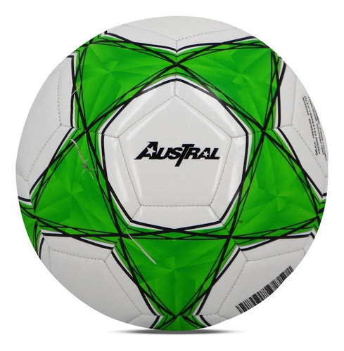 Austral Pelota Futbol Cancha Color Blanco-verde