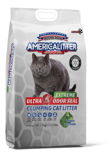 America Litter Ultra Odor Seal Extreme 7 Kg Arena Sanitaria