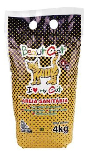 Areia Higiênica Beauticat Para Gatos Pacote 4kg