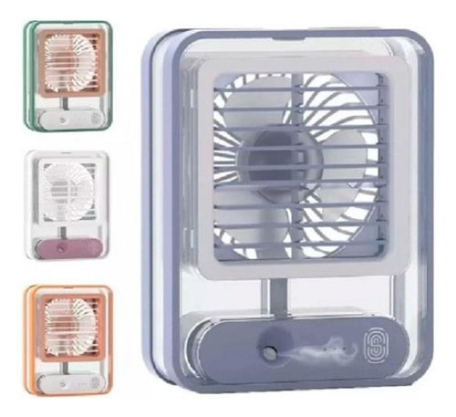 Ventilador Portátil Com Iluminação Umidificador Climatizador