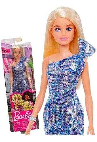 Muñeca Barbie Vestido De Fiesta Mattel Premium