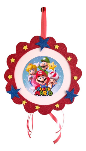 Piñata Super Mario Bross Roja 