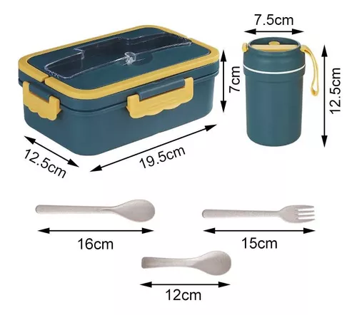 Lunch Box Set 5 Kit Con Topper Para Lunch Y Sopa, Fiambrera