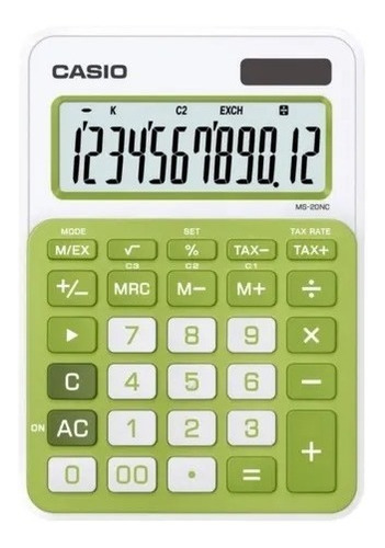 Calculadora De Escritorio Casio Ms 20nc-gn Casa Bak