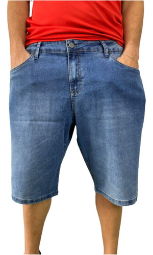 Bermuda Jeans Masculino Okdok Large Plus Size Shorts Jeans