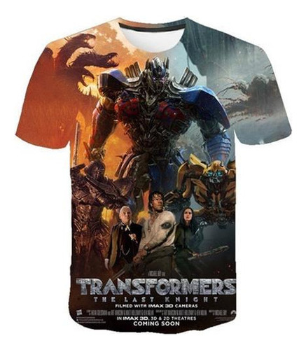 Transformers Casual Fashion Trend Cool 3d Camiseta De Verano