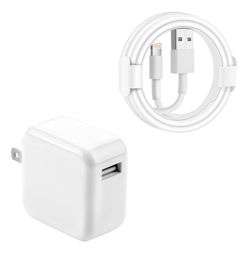 Cargador Cubo 12w+cable 1m Usb/8 Pin Para iPad Mini/air/pro