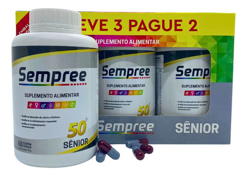 Suplemento Multivitamínico Sênior Sempree 180 Caps