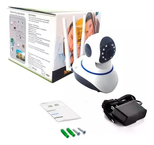 Camara Robotizada Ip Yoosee Wifi Hd 3 Antenas 355° Alarma