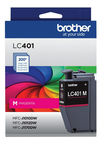 Brother Lc401m Cartucho Tinta Magenta Rendimiento Estandar