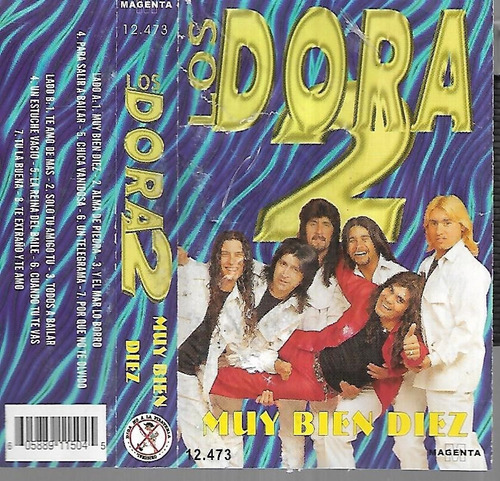 Los Dora 2 Album Muy Bien Diez Sello Magenta Cassette
