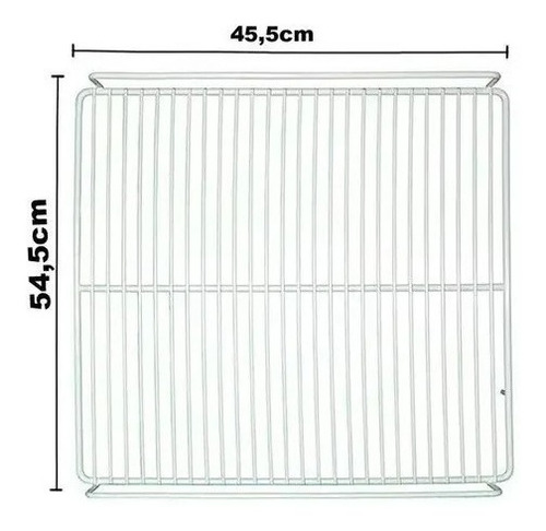 Imagem 3 de 5 de Grade Prateleira Refrigerador Gptu-40 Gelopar + Suportes.