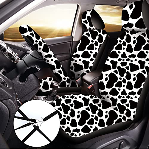 Juego De 26 Accesorios Automóvil Estampado De Vaca, Cu...