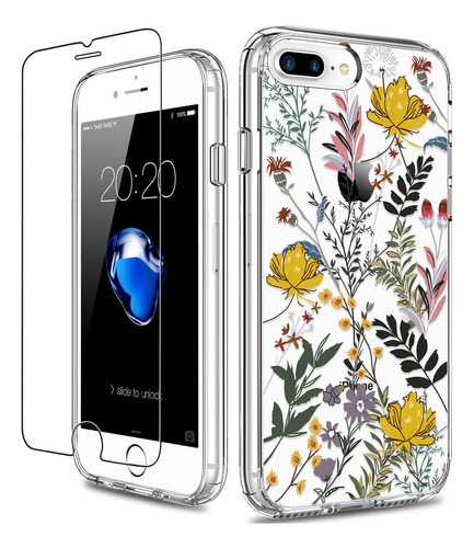 Funda iPhone 8 Plus/7 Plus Giika Wildflower / Clear