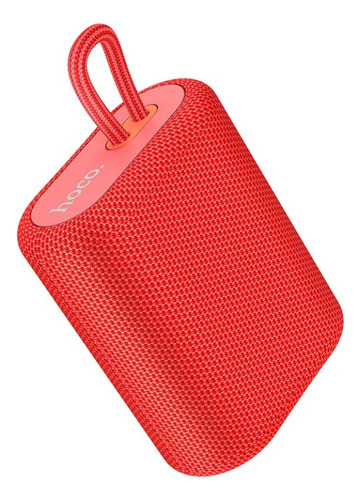 Parlante Portátil Bluetooth Inalámbrico Hoco Bs47 Color Rojo