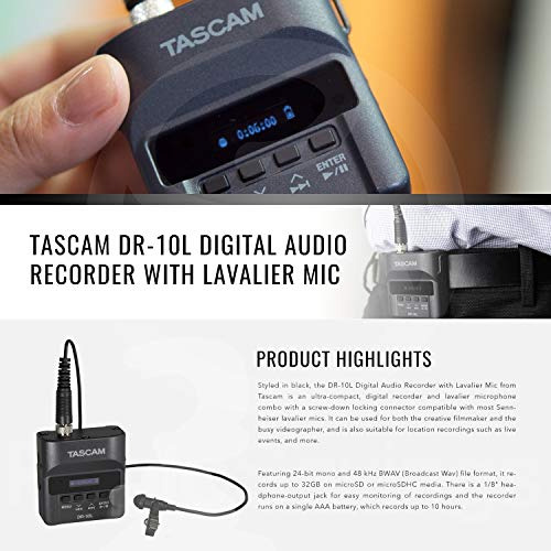 10l Grabadora Audio Digital Microfono Lavalier 2 32 Gb