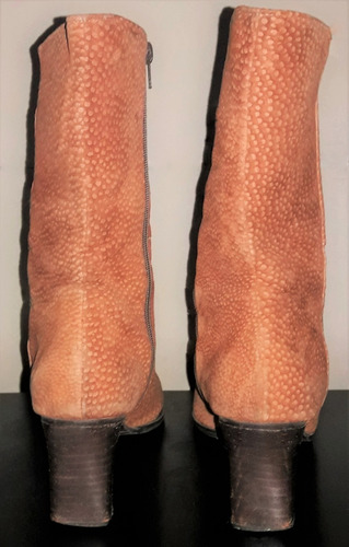 Botas De Cuero De Carpincho Para Mujer Talle 40