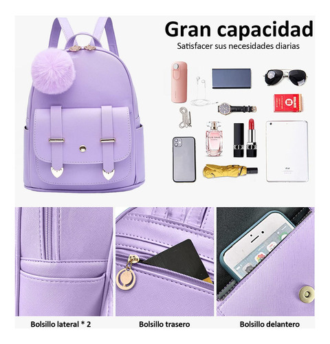 Mini Mochila De Moda Para Mujer Casuals, Mochila Antirrobo