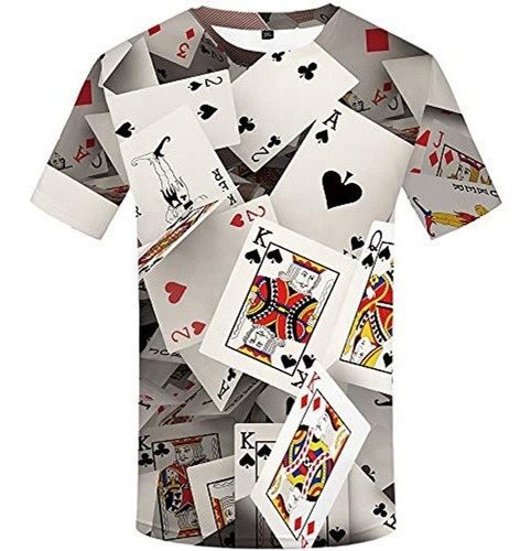 Kyku Camisetas De Poker Unisex Divertidos Graficos Impreso